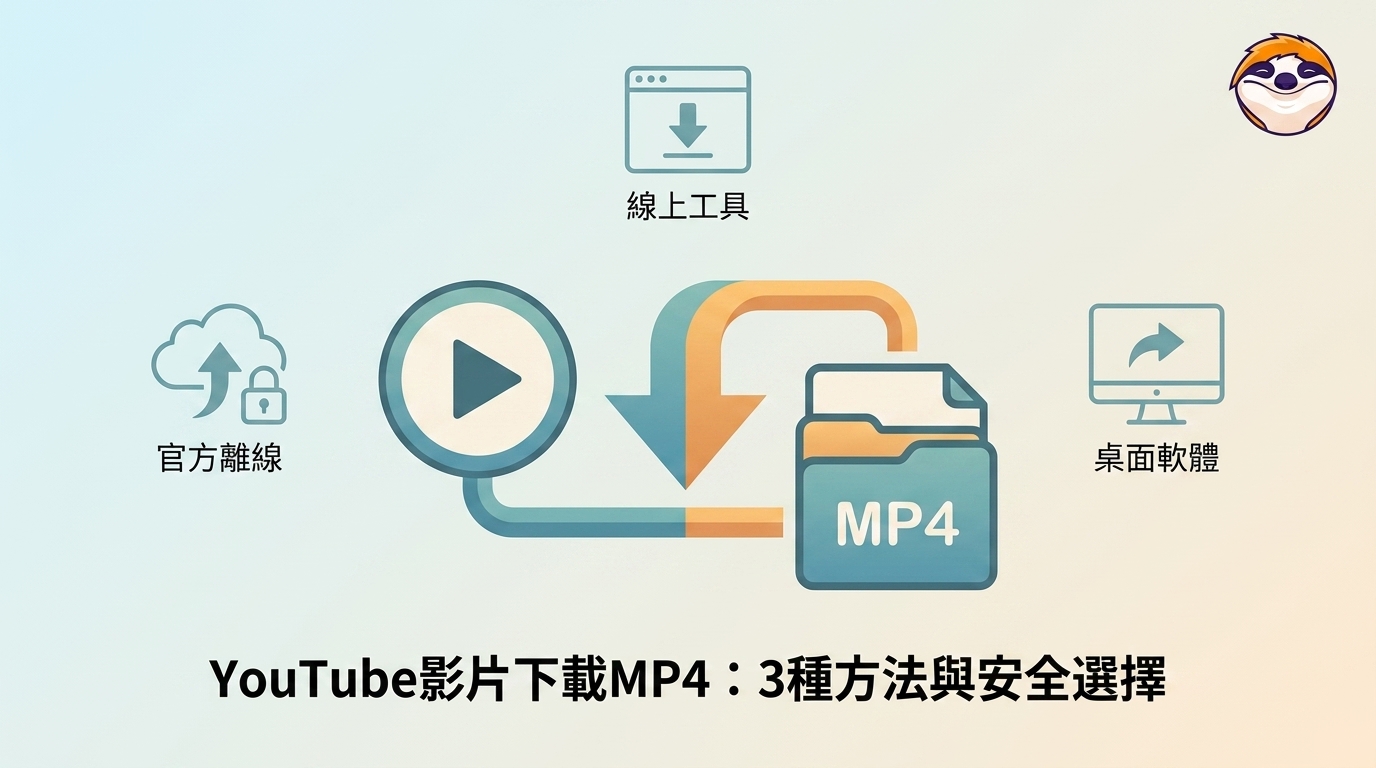 2026 YouTube影片下載MP4：3種方法與安全選擇