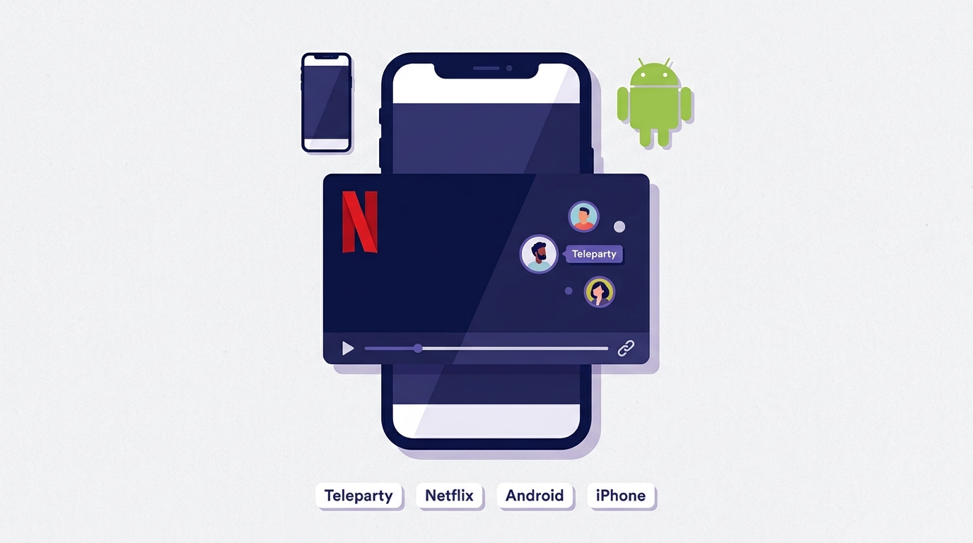 Netflix Party手機怎麼用?2026年Android、iPhone Teleparty教學