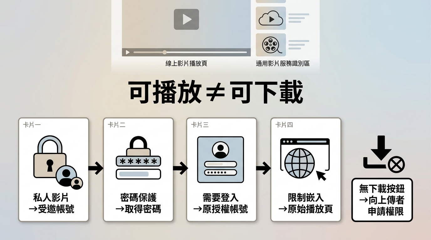 Vimeo私人與受限影片的權限排查流程